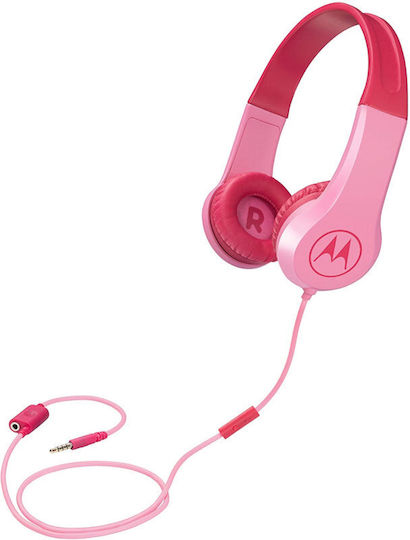 Motorola Squads 200 Ενσύρματα Παιδικά On Ear Ακουστικά Ροζ