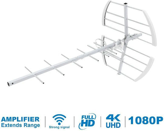 Osio OTA-1020 Outdoor TV Antenna (Does not Require Power Supply) Silver