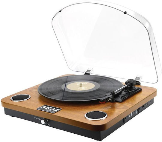 Akai Proffesional ATT-11BT ATT-11BTN Πικάπ με Προενίσχυση και Ενσωματωμένα Ηχεία Καφέ