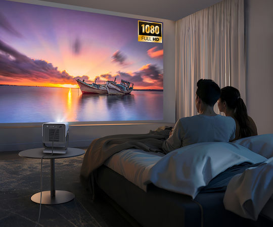 HP MC475 Mini Projector LCD Λάμπας LED με Wi-Fi και Ενσωματωμένα Ηχεία