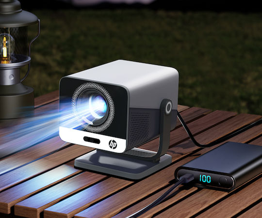 HP MC475 Mini Projector LCD Λάμπας LED με Wi-Fi και Ενσωματωμένα Ηχεία