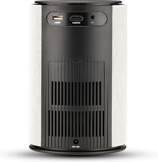 Osio OPRO-4010 Projektor LCD HD LED-Lampe mit Wi-Fi und Eingebauten Lautsprechern Gray