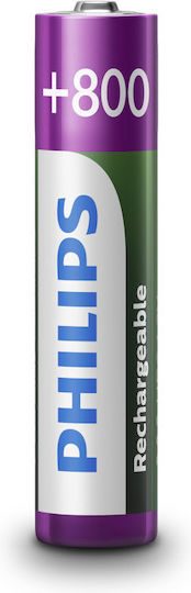 Baterii Reîncărcabile Philips AAA 800 mAh 2 Bucăți