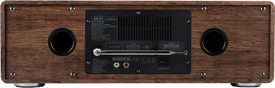 Akai Proffesional Ηχοσύστημα 2.0 AM-100 με CD Player και Bluetooth Μαύρο