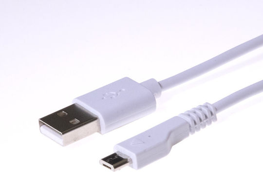 Osio USB 2.0 to micro USB Cable White 1.2m (OTU-395)