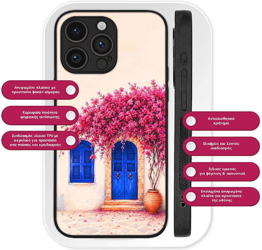 Калъф Sonique Greek Island Muse Series Xiaomi Poco F5 5g Розова Бука̀мвилия