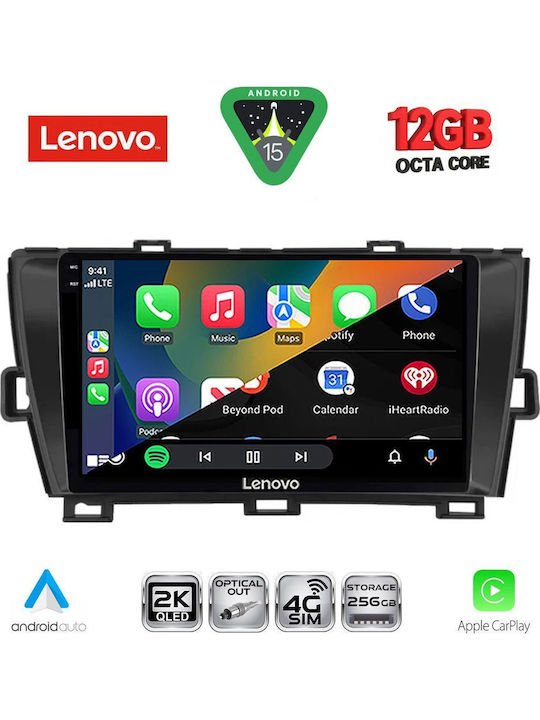 Lenovo Car Audio System for Toyota Prius BMW X1 / X3 / X4 2009-2015 (Bluetooth/USB/WiFi/GPS/Apple CarPlay/Android Auto) with 9" Touch Screen