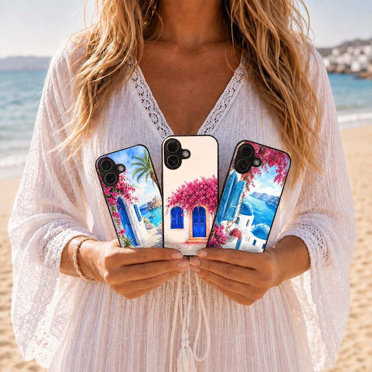 Sonique Greek Island Muse Series Motorola Edge 60 Pro 5g Case Santorini Light Blue
