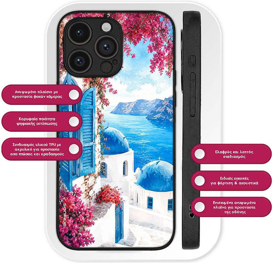 Калъф Sonique Greek Island Muse Series Motorla Moto E22 4g Санторинско Светлосиньо