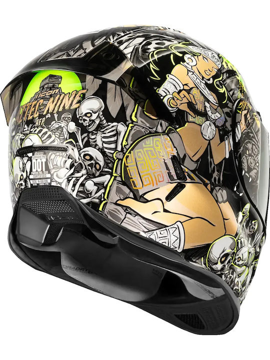 Icon Aztec Nine Airframe Pro Cască Moto Față Întreagă ECE 22.06 Icon Aztec Nine Airframe Pro Cască Moto Față Întreagă ECE 22.06