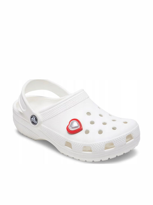 Crocs Jibbitz Red Pearl Heart No Size Red Pearl Heart