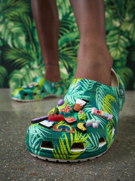 Crocs Джибитс Декорация Зелен