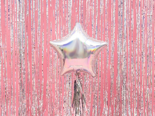 Luftballon Stern Folie Silber 48cm