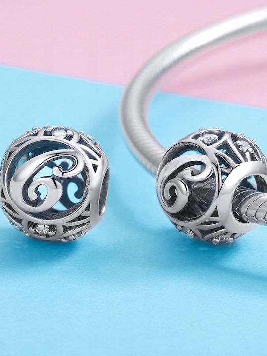Pandora Charm Μονόγραμμα από Ασήμι