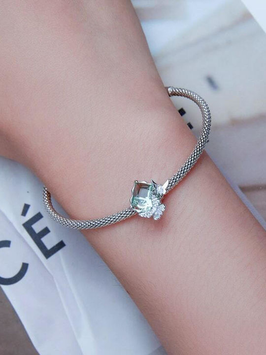 Pandora Charm in Green Silver