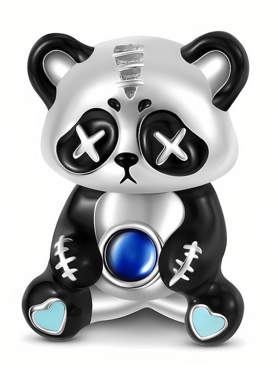 Pandora Charm Καρδιά από Ασήμι με Ζιργκόν Μπλε