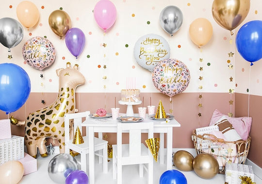 Foil Jumbo Brown Giraffe Balloon 102cm