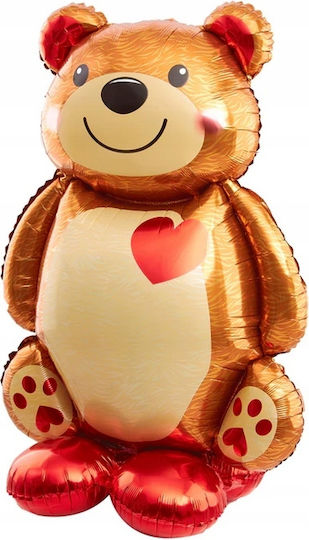 Heart Balloon Flowers Foil Jumbo 91cm