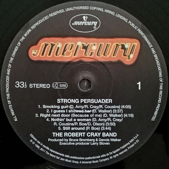 Robert Cray Strong Persuader Vinyl