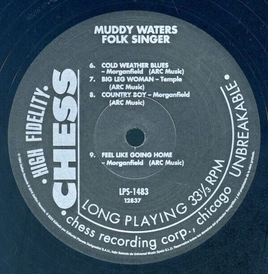 Muddy Waters Folk Singer Vinyl