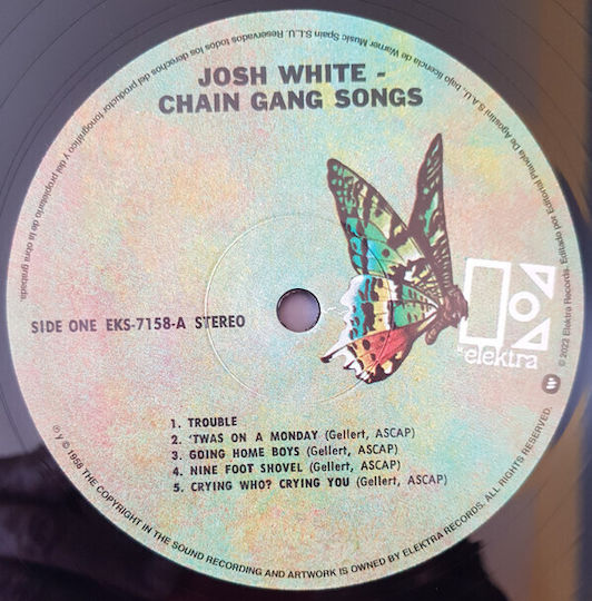 Josh White Chain Gang Songs Vinyl