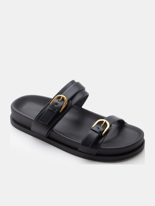 Women's Flat Sandals Flatforms Black