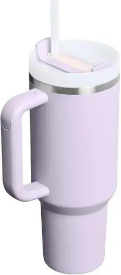Stanley Flowstate Чаша с Дръжка Термос Неръждаема Стомана Без BPA 1.18л Purple Dust със Сламка и Дръжка