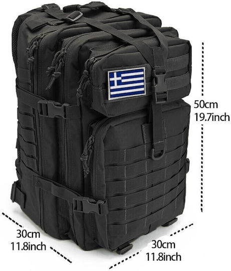 Militärrucksack Schwarz 45lt RZT-45-Schwarz