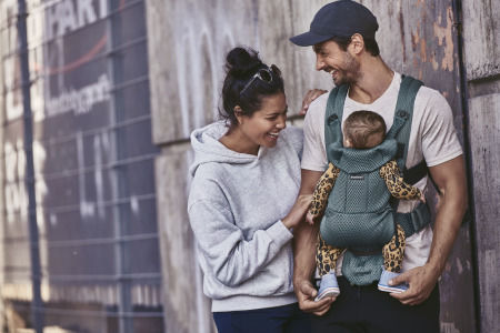 BabyBjorn Marsupiu Tip Rucsac Move Verde cu Greutate Maximă 3.2kg