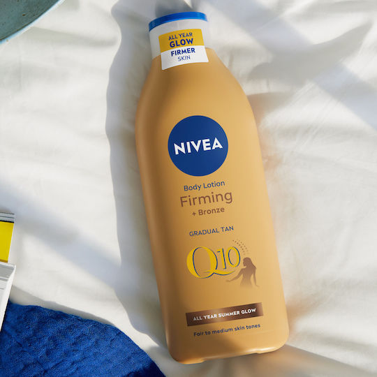 Nivea Q10 Стягащ Автобронзиращ Хидратиращ Лосион За Тяло 400 Мл X2