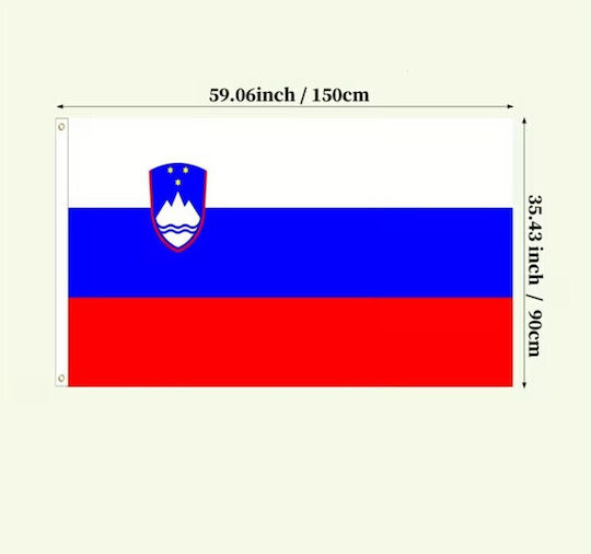 Флаг На Словения Полиестер 150x90см