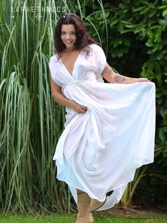 Sommer Maxi Damenkleid Ivoire