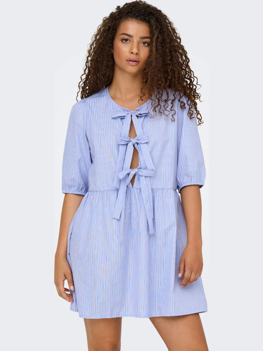 Tessa Sommer Mini Damenkleid Hellblau