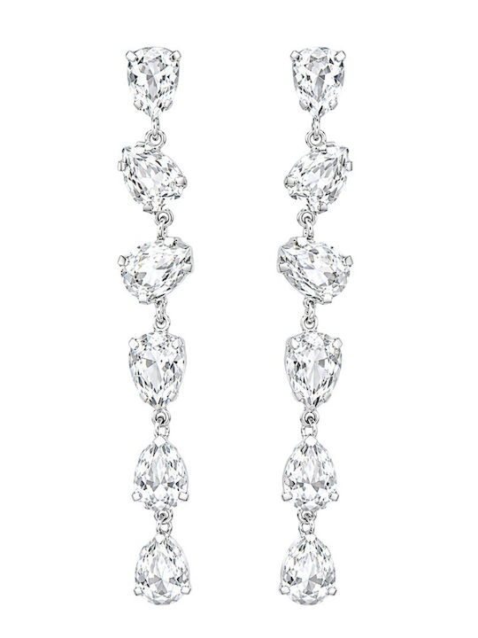 Victoria Cruz Earrings made of Silver with Stones