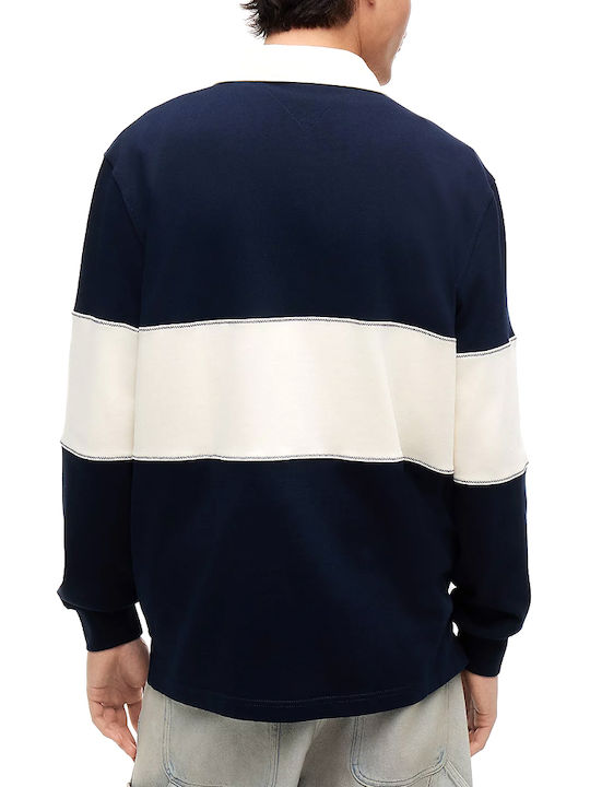 Tommy Hilfiger Polo Herrenblusen Kurzarm Farbe Ecru- Blau Tommy Hilfiger Polo Herrenblusen Kurzarm Farbe Ecru- Blau
