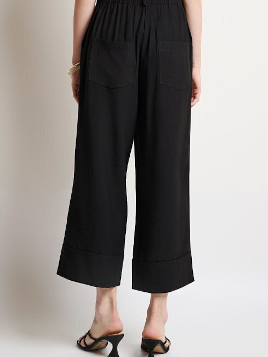Women's Black Set with Trousers with Rubber Band