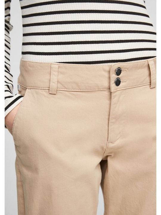 Damen Chino Hose Beige