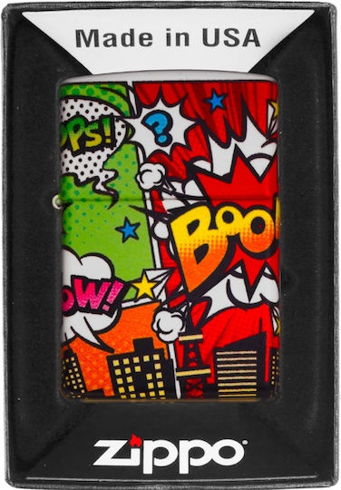 Zippo Brichetă Rezistentă la Vânt cu Flacără în Culoare Bej