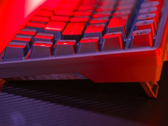 A4Tech Bloody MS76 Ηall Effect Gaming Πληκτρολόγιο 75% με Magnetic διακόπτες και RGB φωτισμό (International English) Iron Grey