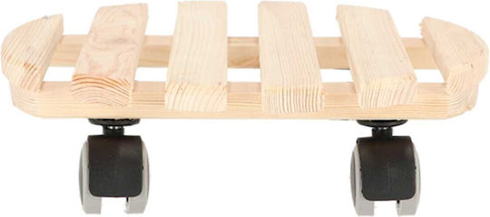 Wooden Plant Pot Cart 29x29 Cm