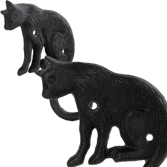 Cast Iron Hanger Cat 10.8 X H15.3 Cm