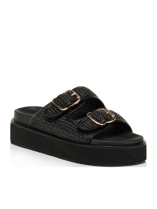 Дамски Сандали Flatforms Черни