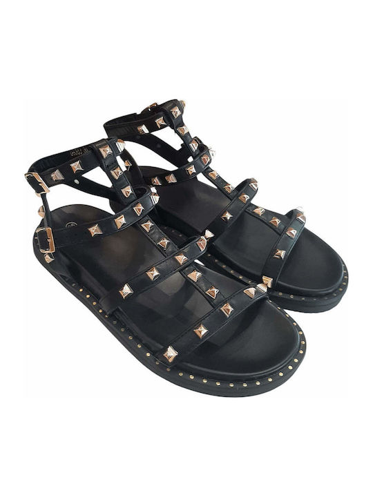 Women's Gladiator Black Sandals
