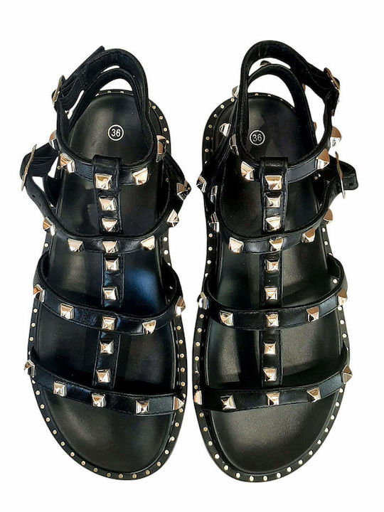 Women's Gladiator Black Sandals