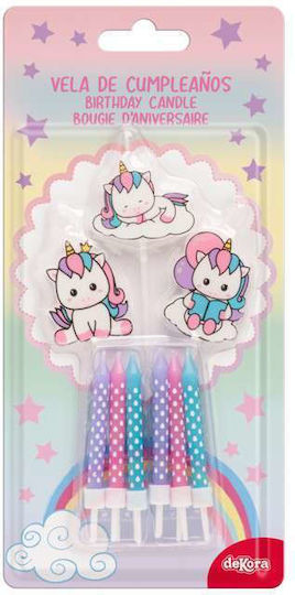 Unicorn Pony Birthday Cake Candles 15pcs
