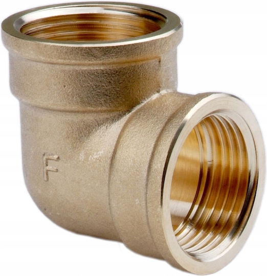 1" Brass Elbow Yellow