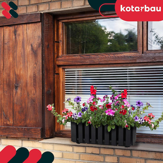 Kotarbau Σετ 2 Γλάστρες Ξύλινες Anthracite Kotarbau Σετ 2 Γλάστρες Ξύλινες Anthracite