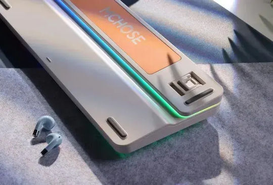 MCHOSE K99 V2 Ασύρματο Gaming Μηχανικό Πληκτρολόγιο 98% με RGB φωτισμό (Αγγλικό US) Horizon Orange