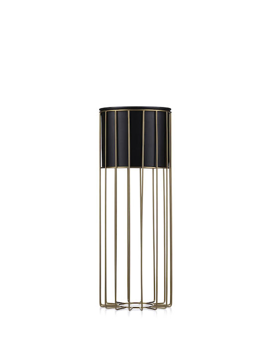 HowHomely Γλάστρα Μεταλλική Gold Black HowHomely Γλάστρα Μεταλλική Gold Black