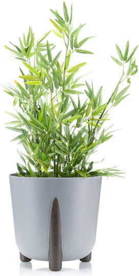 HowHomely Γλάστρα Πλαστική Moss Gray 34εκ.